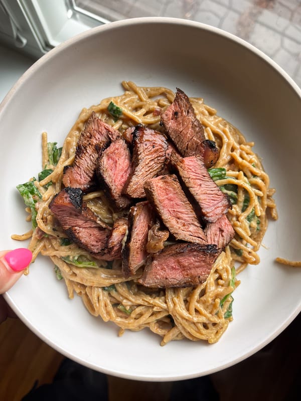 Creamy Steak Pasta